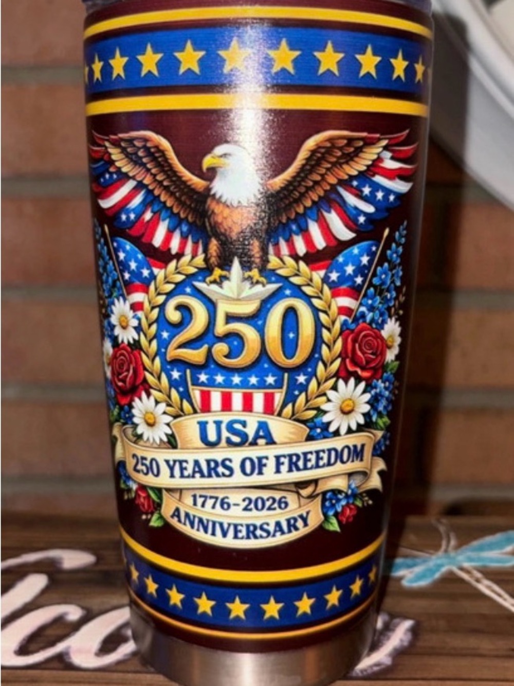 250th USA Anniversary 20-22oz tumbler